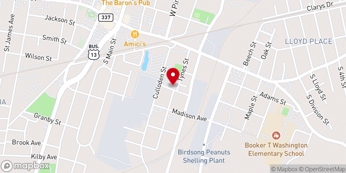Map showing location of Hosanna Truth Christian Church