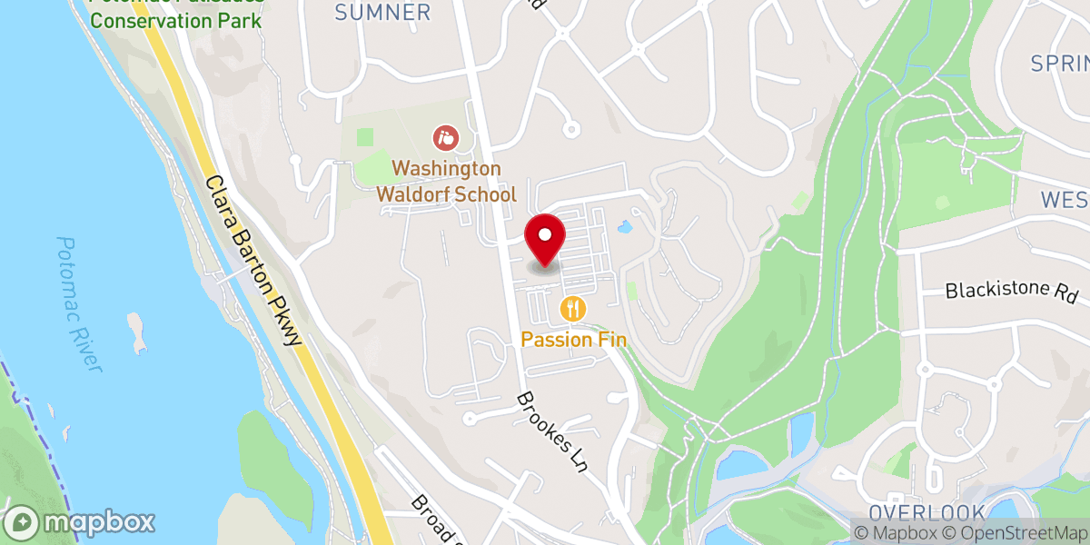 Map showing location of Fred Home Improvement