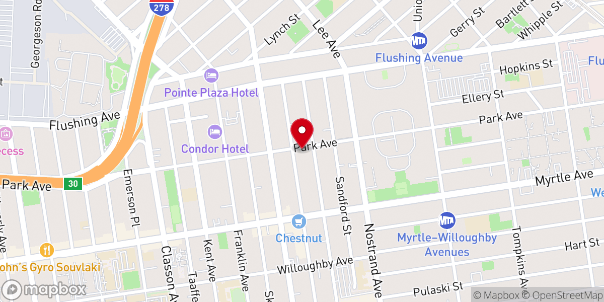 Map showing location of Hatzolah Leachim Inc