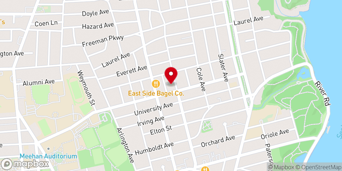Map showing location of Community Church of Providence