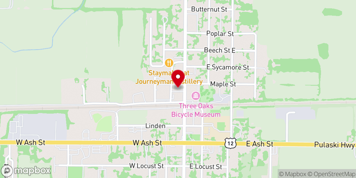Map showing location of 19 North by Froehlich's