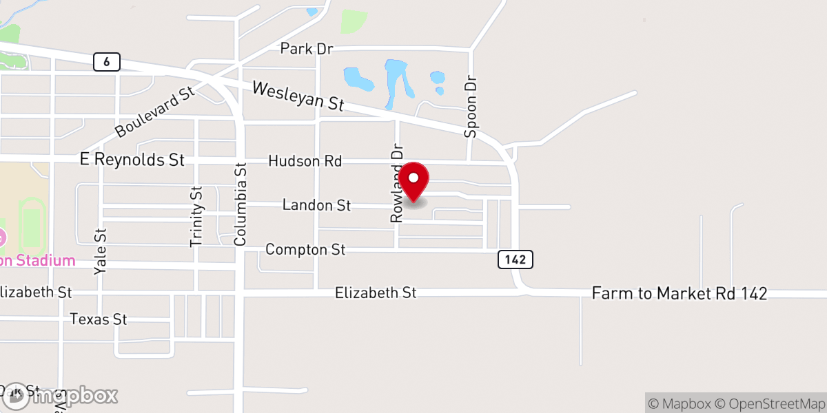 Map showing location of Central Presbyterian Church