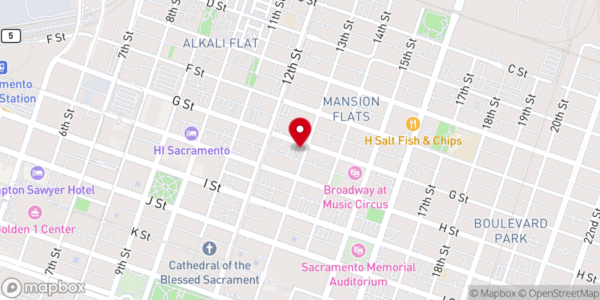 Map showing location of Holy Ascension Russian Orthodox Church