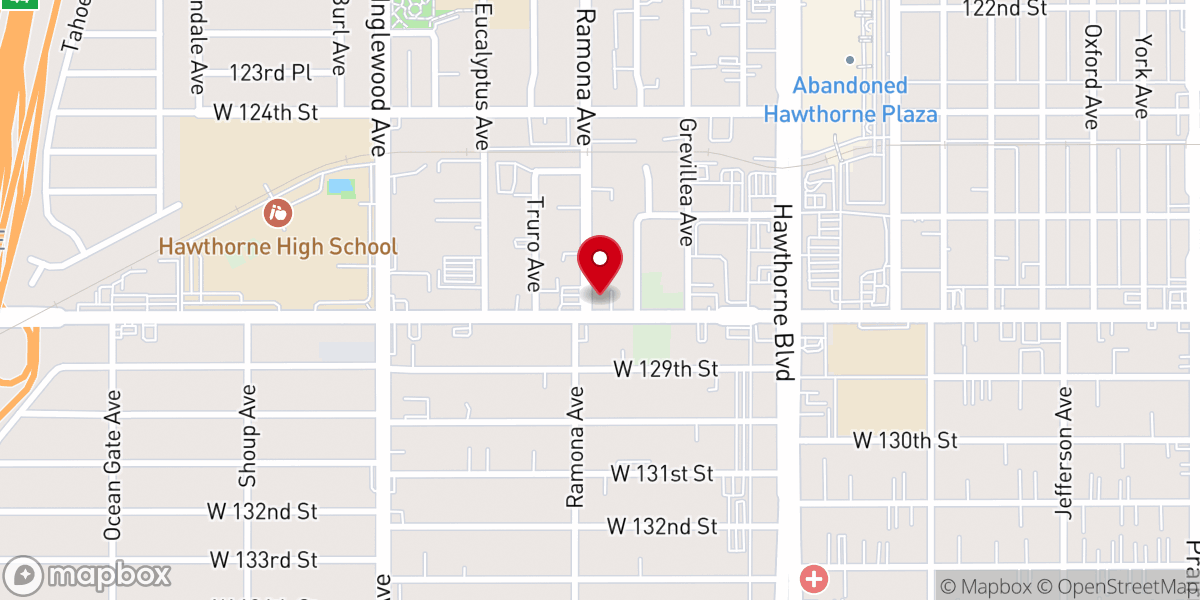 Map showing location of Church of Christ