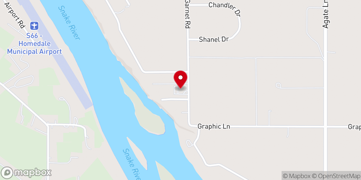 Map showing location of Garnet Seventh-day Adventist Church