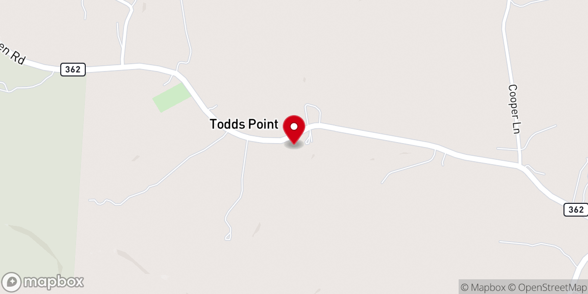 Map showing location of Mt Pleasant Baptist Church