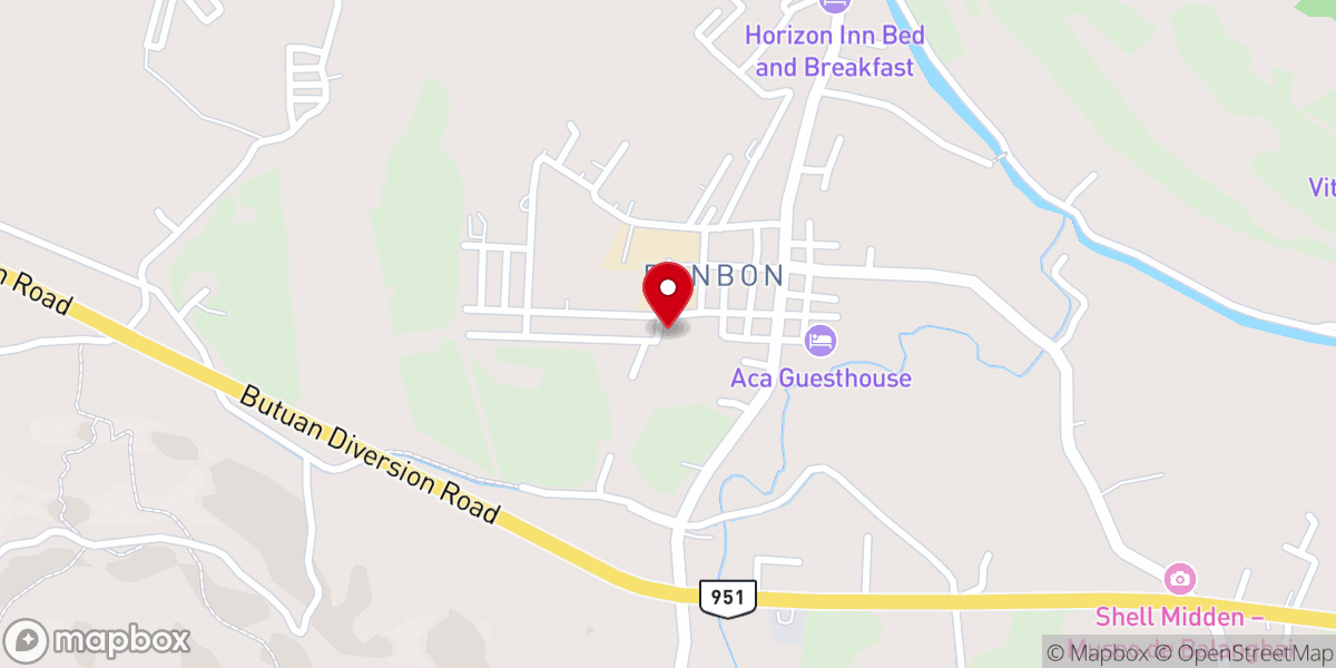 Map showing location of San Isidro Labrador Parish Church - Bonbon