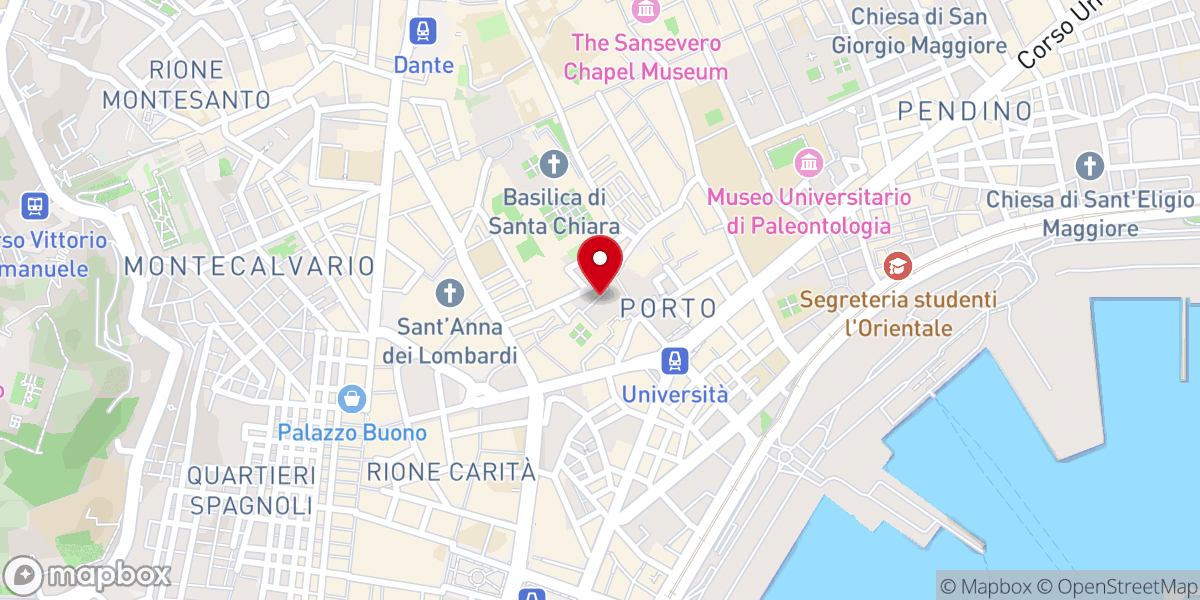 Map showing location of Chiesa Santa Maria dell'Aiuto