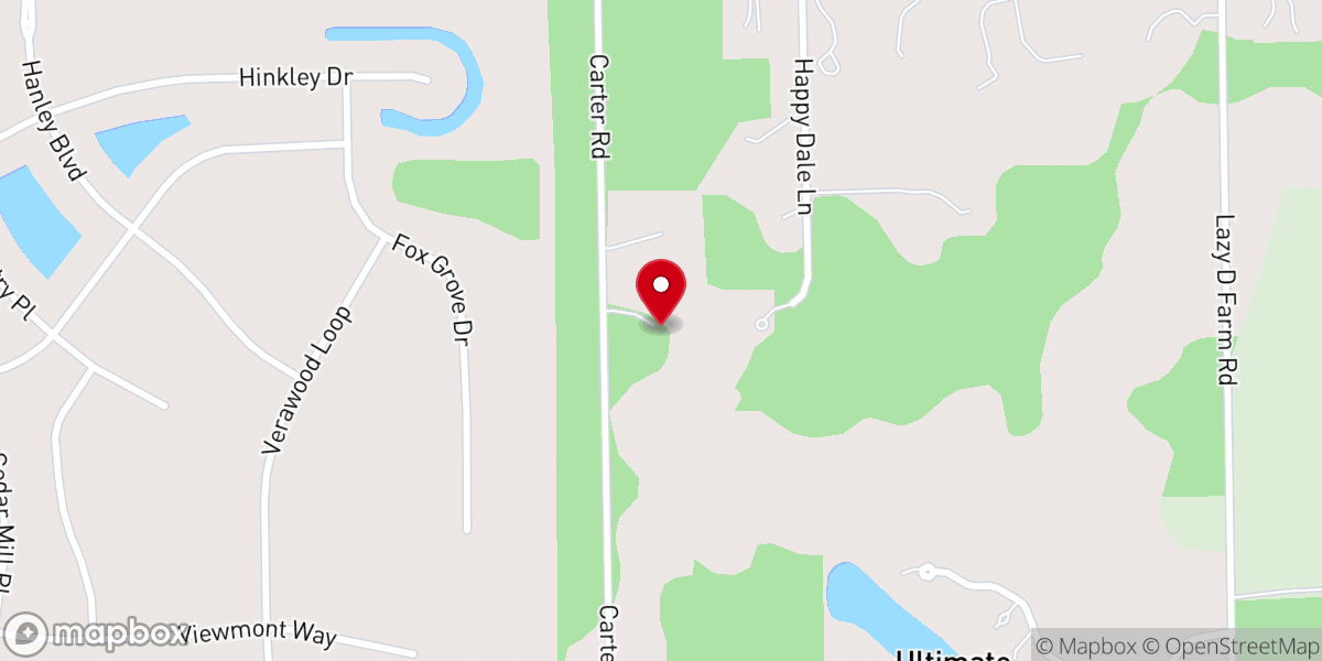 Map showing location of Corkscrew Weddings & Winery