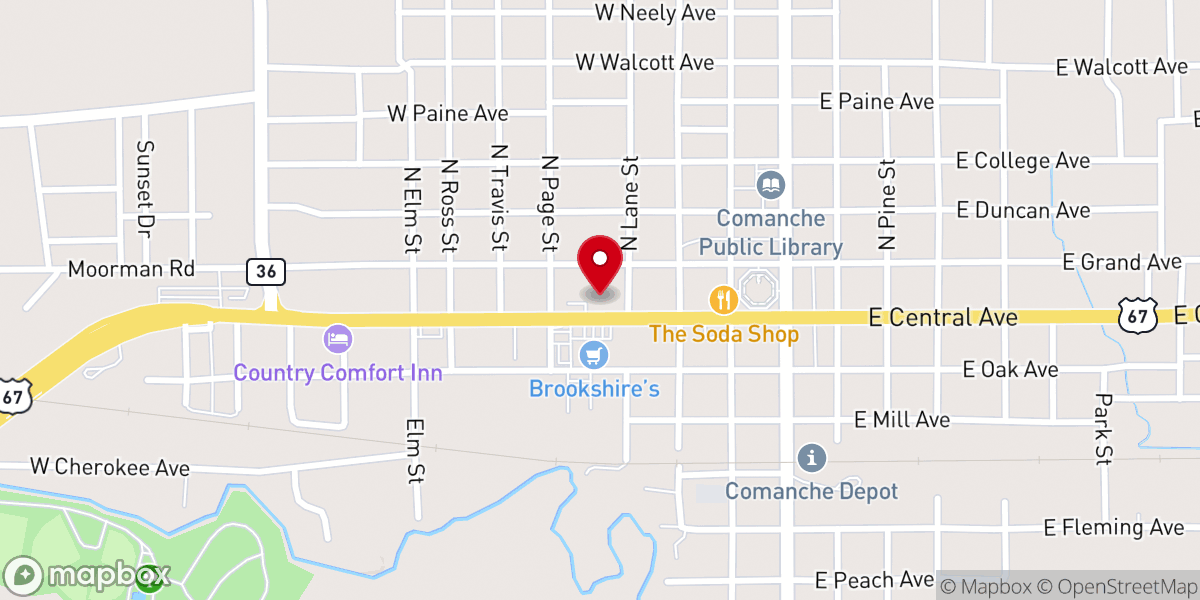 Map showing location of Dairy Queen (grill and chill)