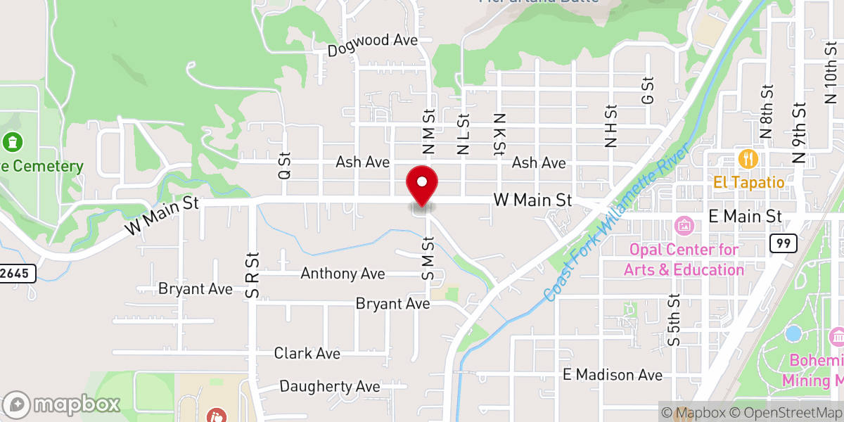 Map showing location of Saint Andrew's Episcopal Church