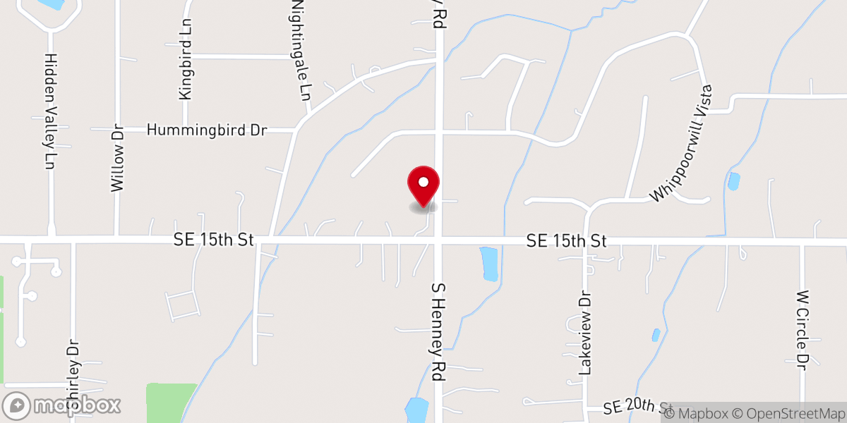 Map showing location of Abounding Grace Baptist Church