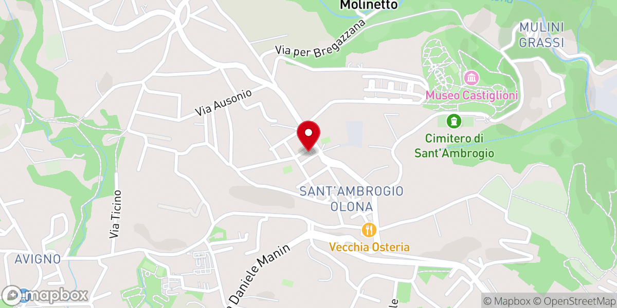 Map showing location of Chiesa di Sant'Ambrogio Olona