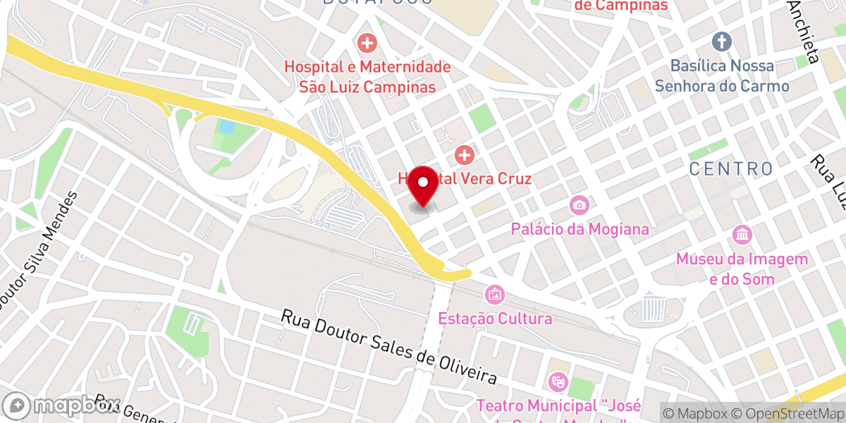 Map showing location of Sede da Assembléia de Deus Madureira