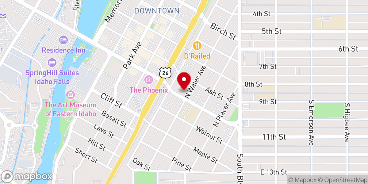 Map showing location of Trinity United Methodist Church