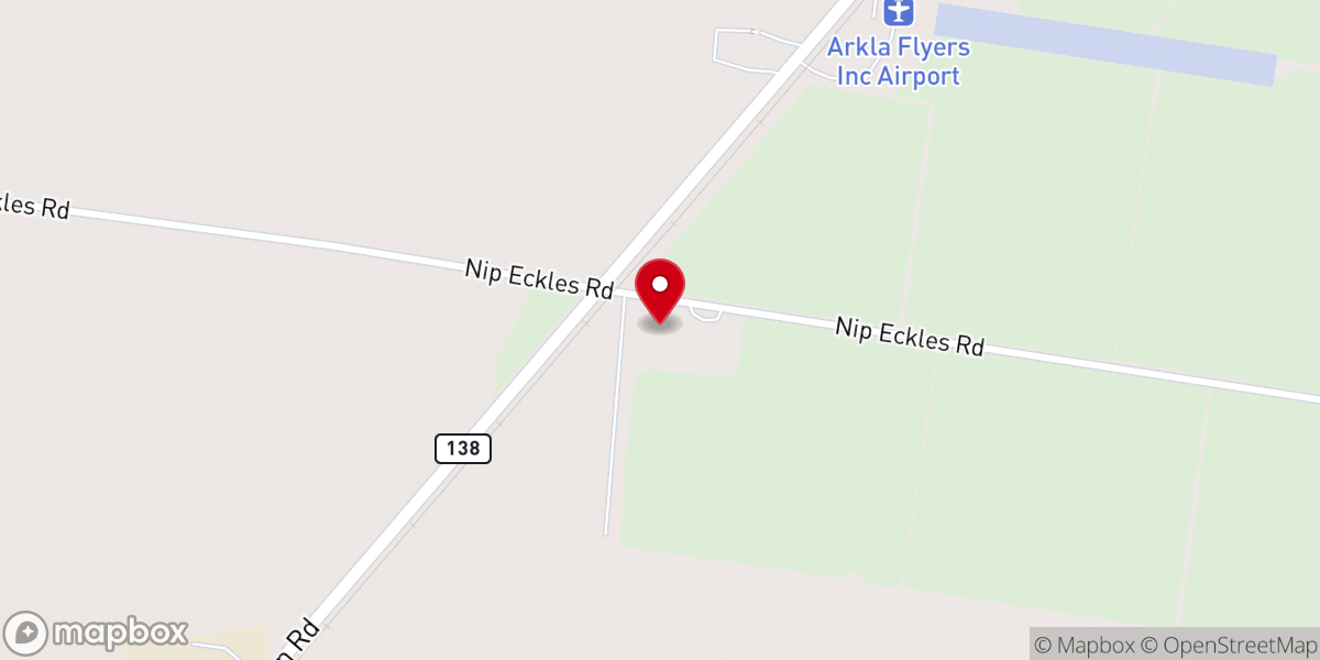 Map showing location of St Matthews #1 Baptist Church