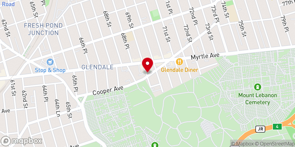 Map showing location of Redeemer Lutheran Church