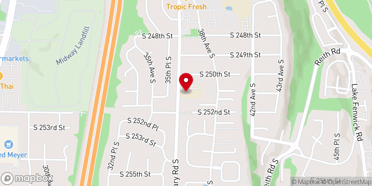Map showing location of Cornerstone Community Baptist Church