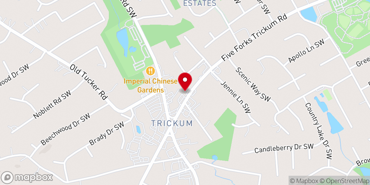 Map showing location of Grace & Glory International Church