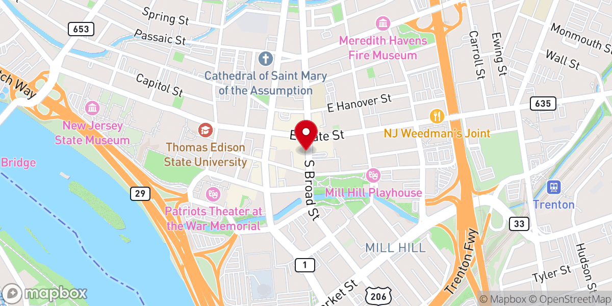 Map showing location of Turning Point United Methodist