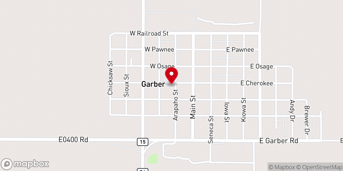 Map showing location of Christian Church