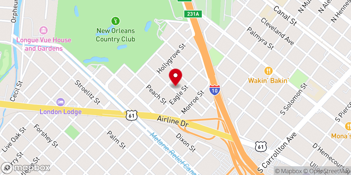 Map showing location of Shaw Temple Methodist Church