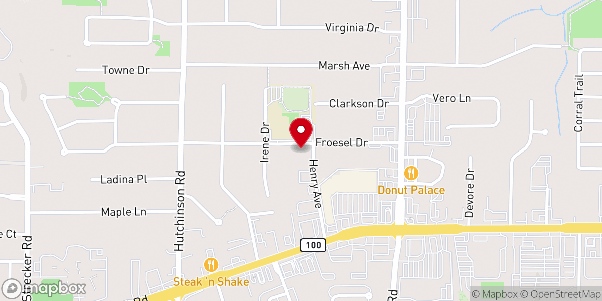 Map showing location of Immanuel Fellowship Church