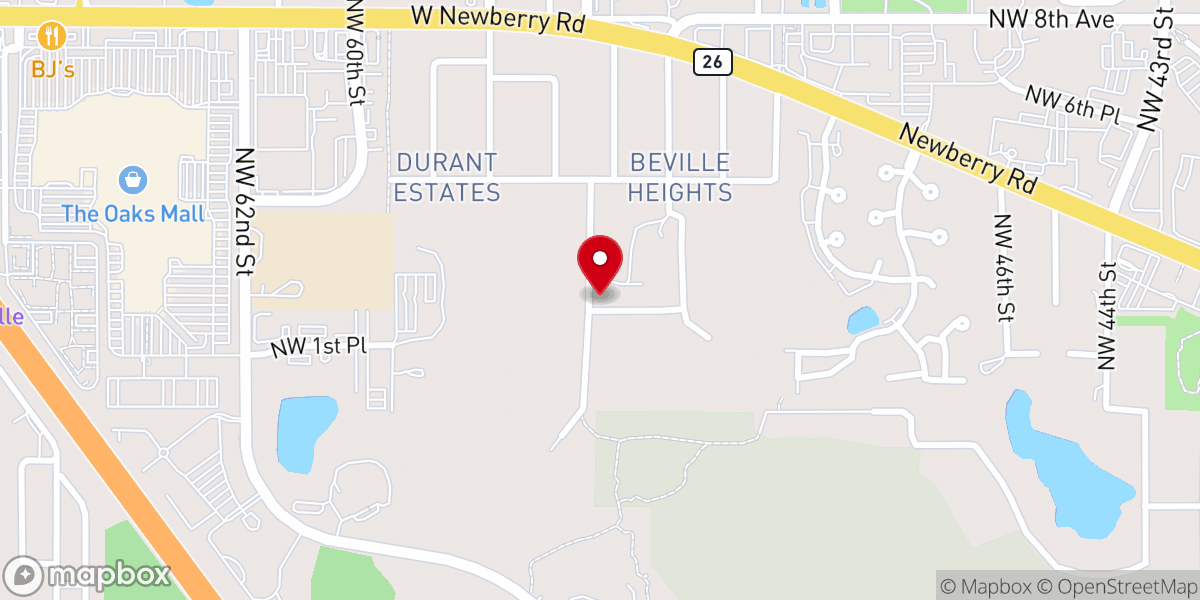 Map showing location of First Morning Star Baptist Church