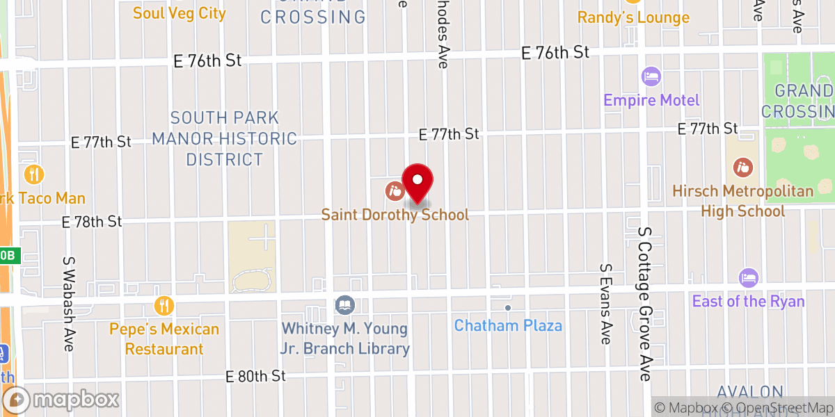 Map showing location of Lighthouse Apostolic Faith Church