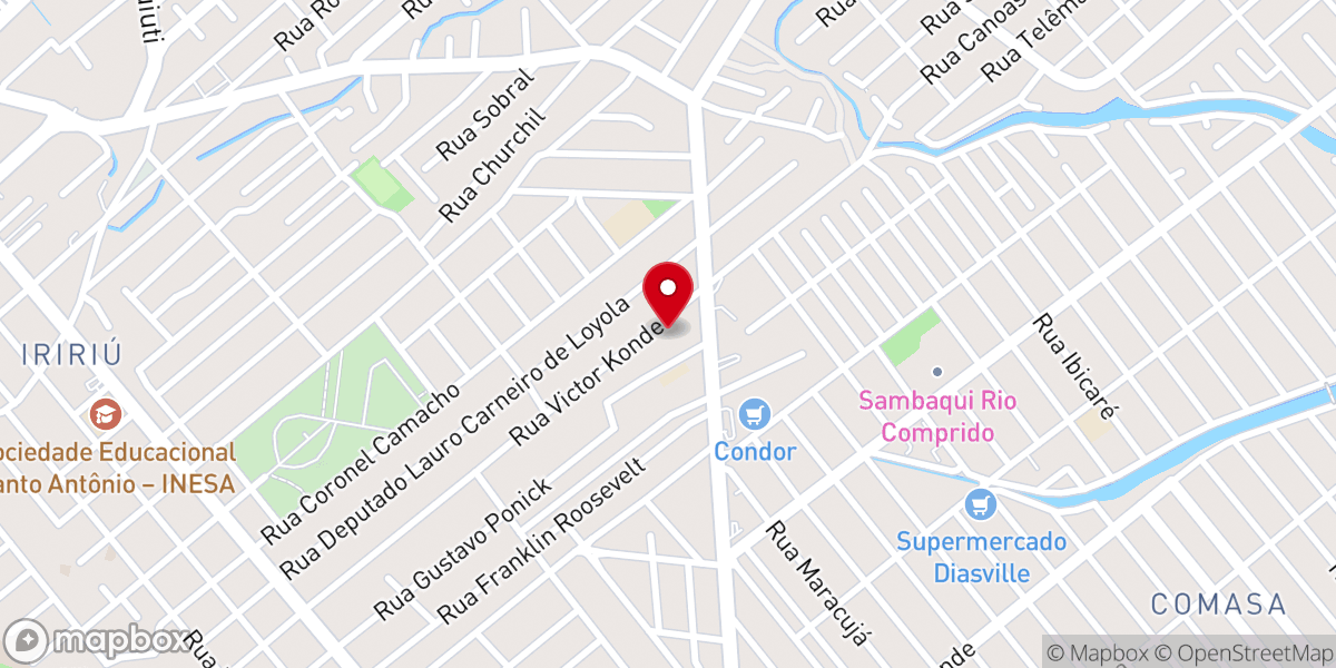 Map showing location of Assembleia de Deus - Congregação Elim