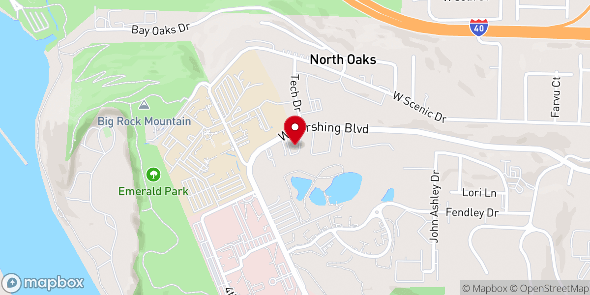 Map showing location of Pershing United Pentecostal