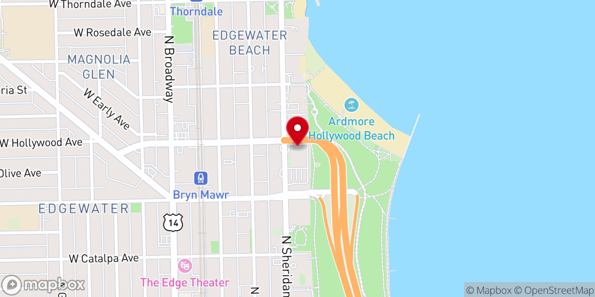 Map showing location of St. Andrew Greek Orthodox Church
