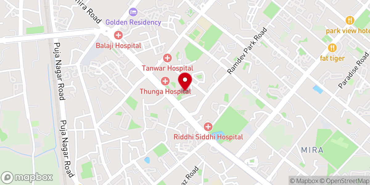 Map showing location of St. Gregorios Orthodox Church