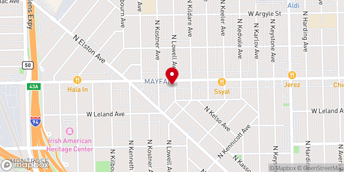 Map showing location of St. Mary of Zion | Tigray Orthodox Tewahdo Church- Chicago