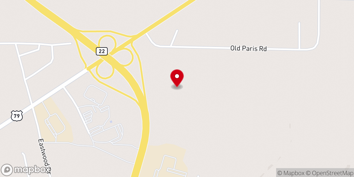 Map showing location of Long Heights Baptist Church