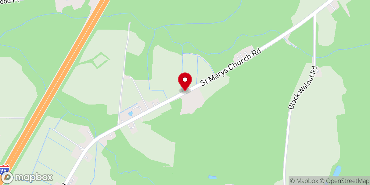 Map showing location of St Marys Free Will