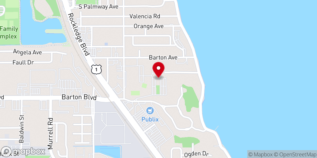 Map showing location of St Mary Catholic Church