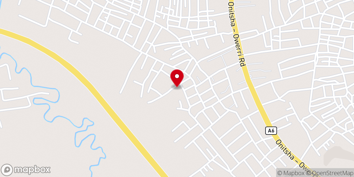 Map showing location of St. Patrick's Catholic Church Mkpikpa-Okpoko