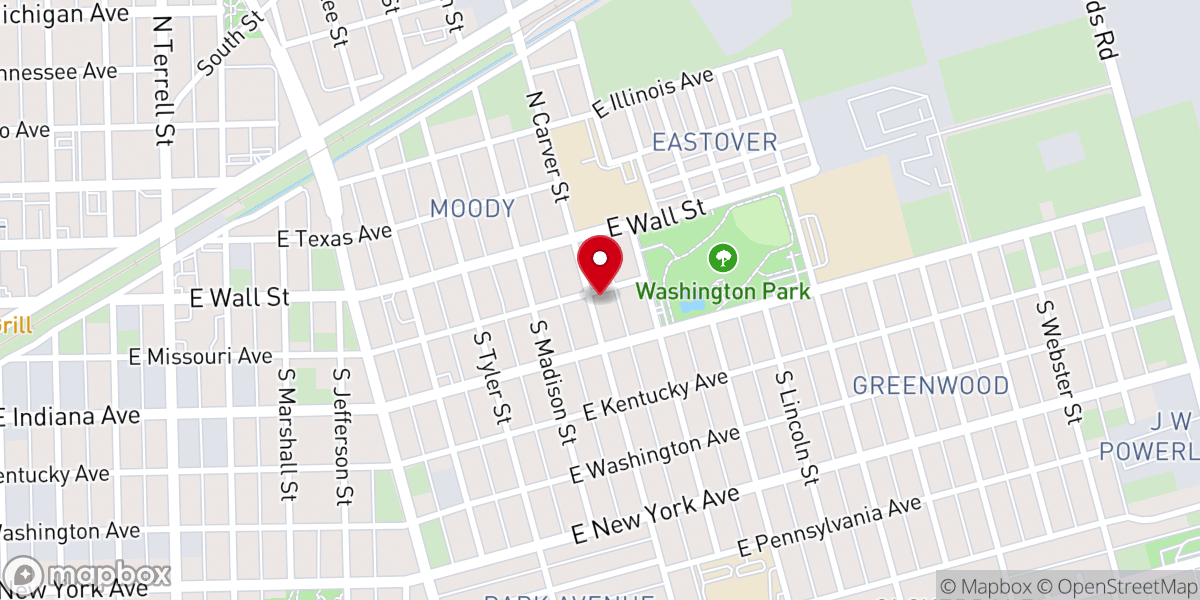 Map showing location of Macedonia Baptist Church