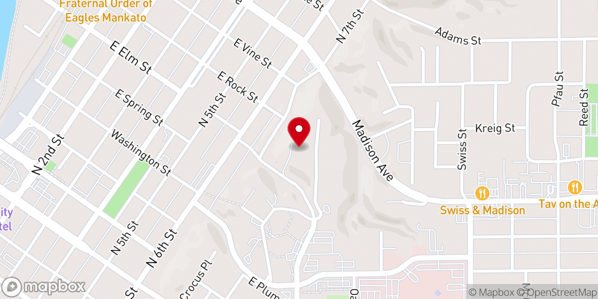 Map showing location of Thoughts of Faith Inc