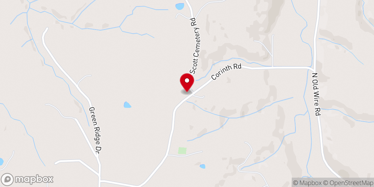 Map showing location of Corinth Church Of Christ