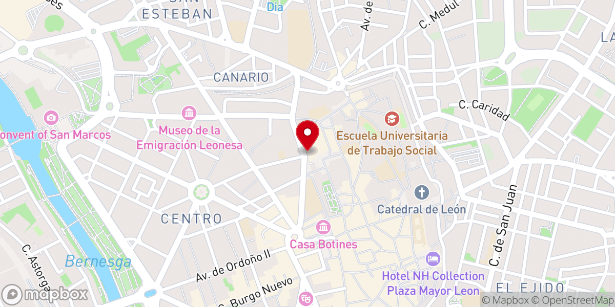 Map showing location of Torre del Gallo o de San Isidoro