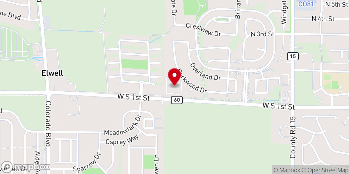 Map showing location of Grace Community Church