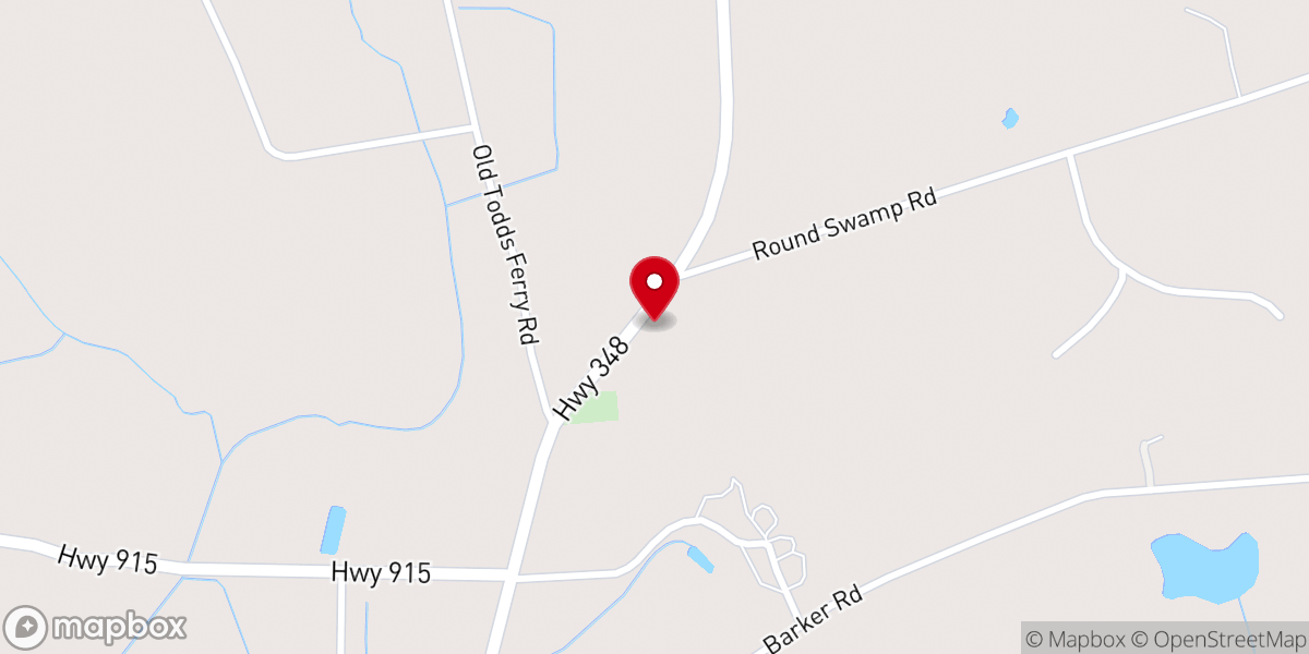 Map showing location of Goretown Missionary Baptist Church