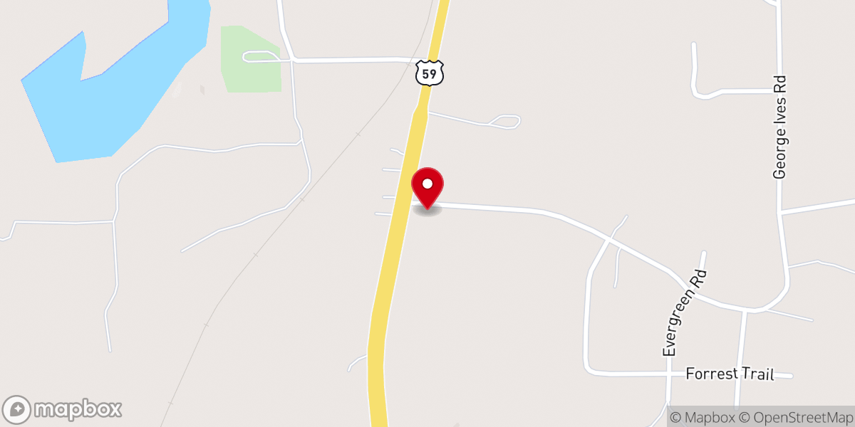 Map showing location of Woodlawn Baptist Church