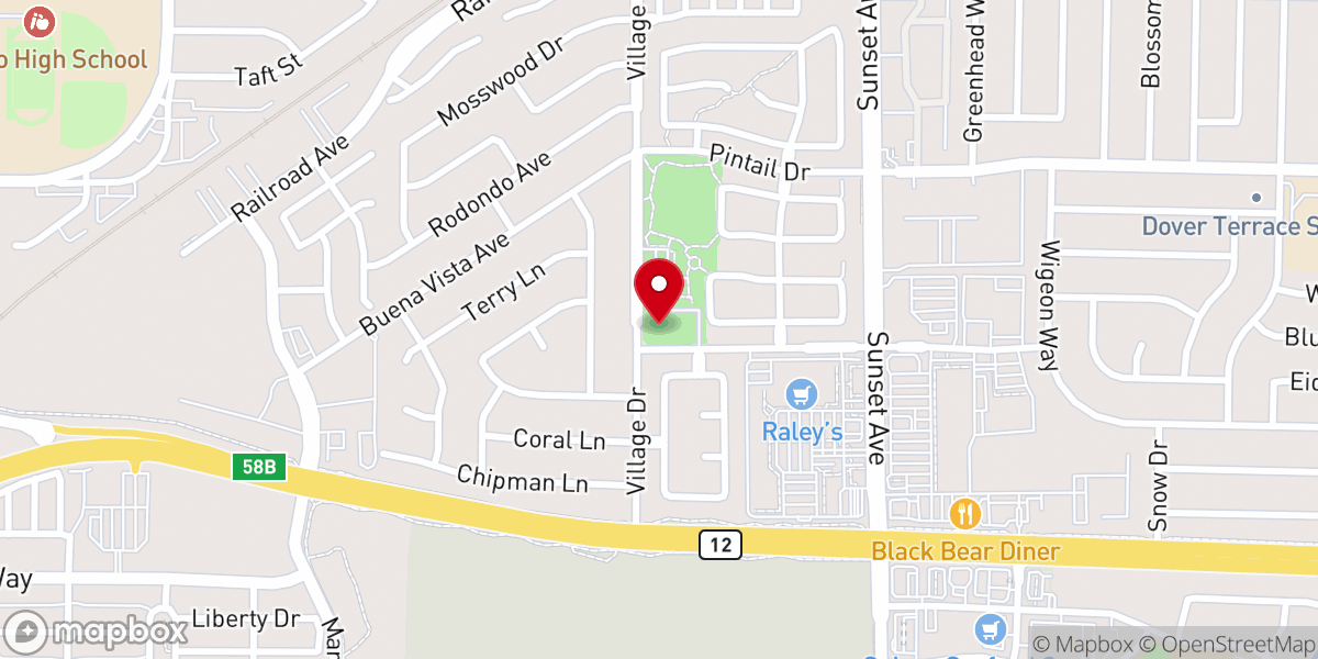 Map showing location of Bethel Church