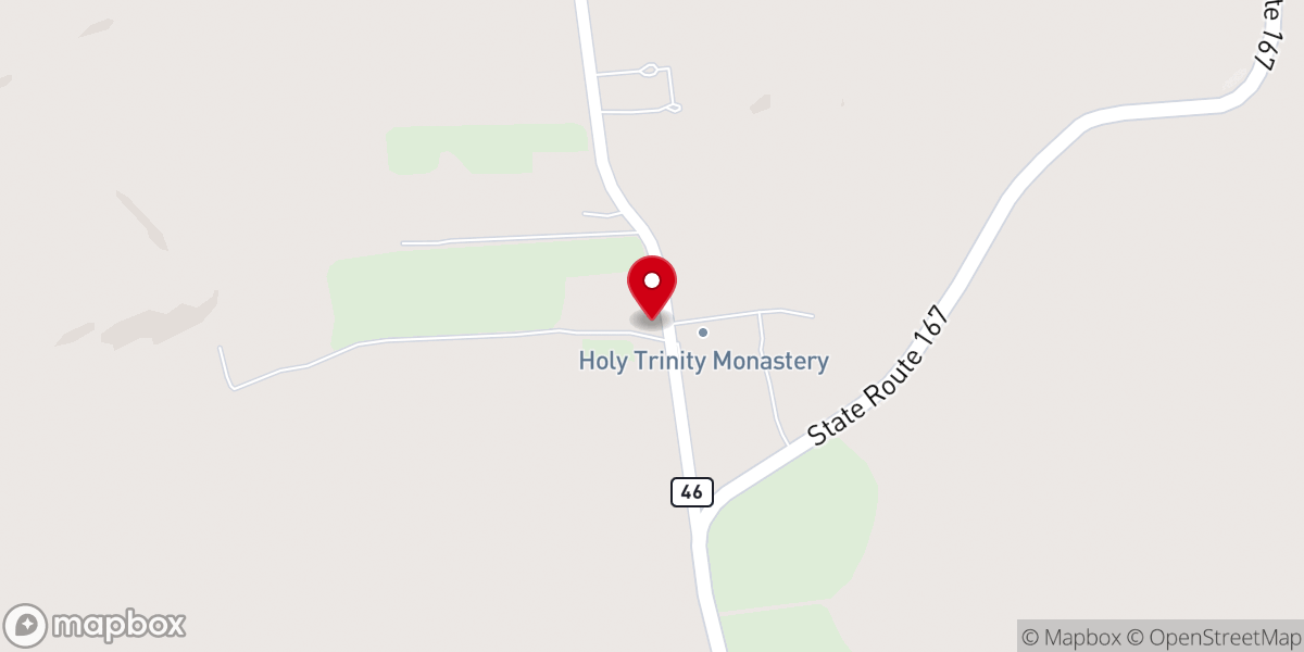 Map showing location of Holy Trinity Orthodox Seminary Dormitory