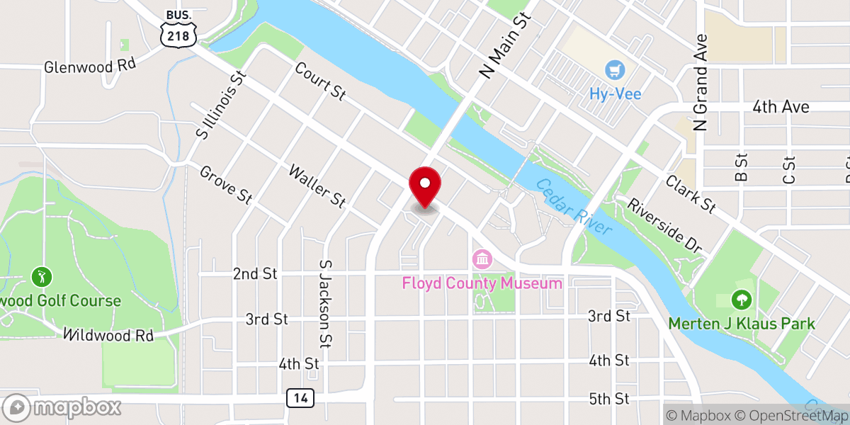 Map showing location of St John Christian Preschool