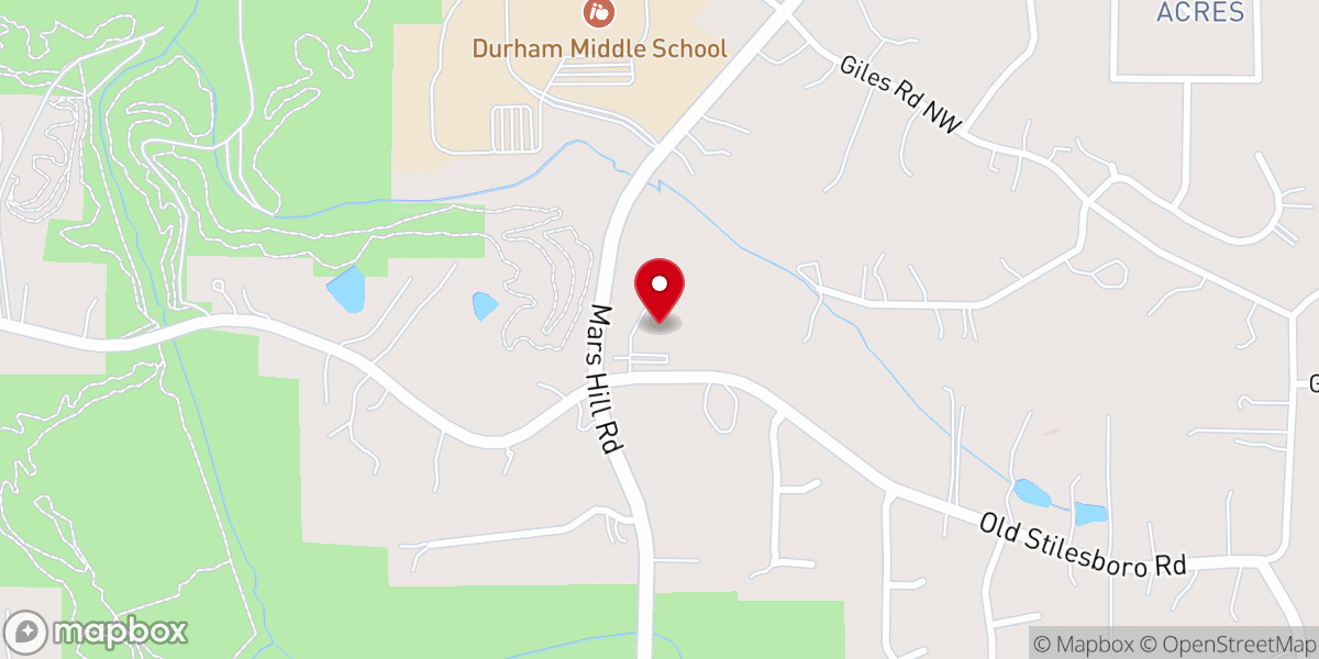 Map showing location of Eagle Pointe Church