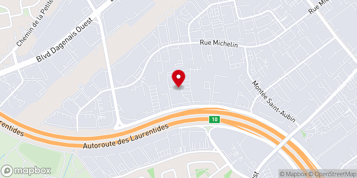 Map showing location of Centre Kawtar de Laval